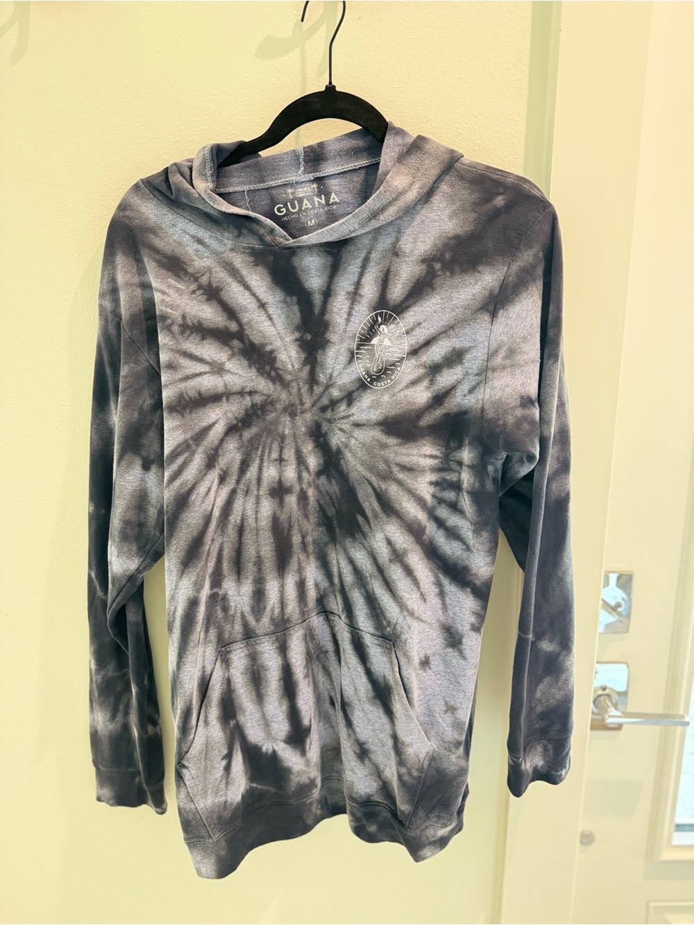 Guana Tie-Dye Pullover Hoodie in Charcoal/Gray